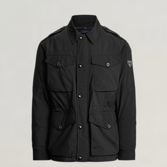 Polo Ralph Lauren Men's Water Repellent Field Jacket Troops Lined Black Size 2XL - Picture 1 of 16